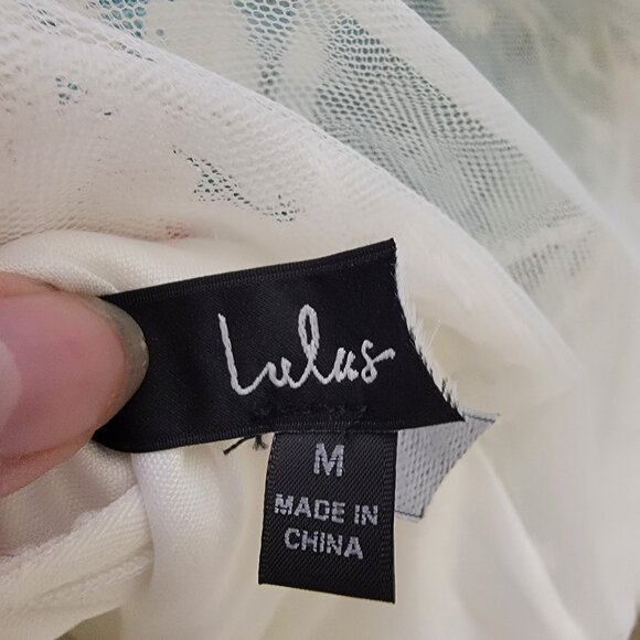 Lulus White Lovely Embroidered Off Shoulder Jumpsuit, #2188476, Size M, $57 - Picture 6 of 8